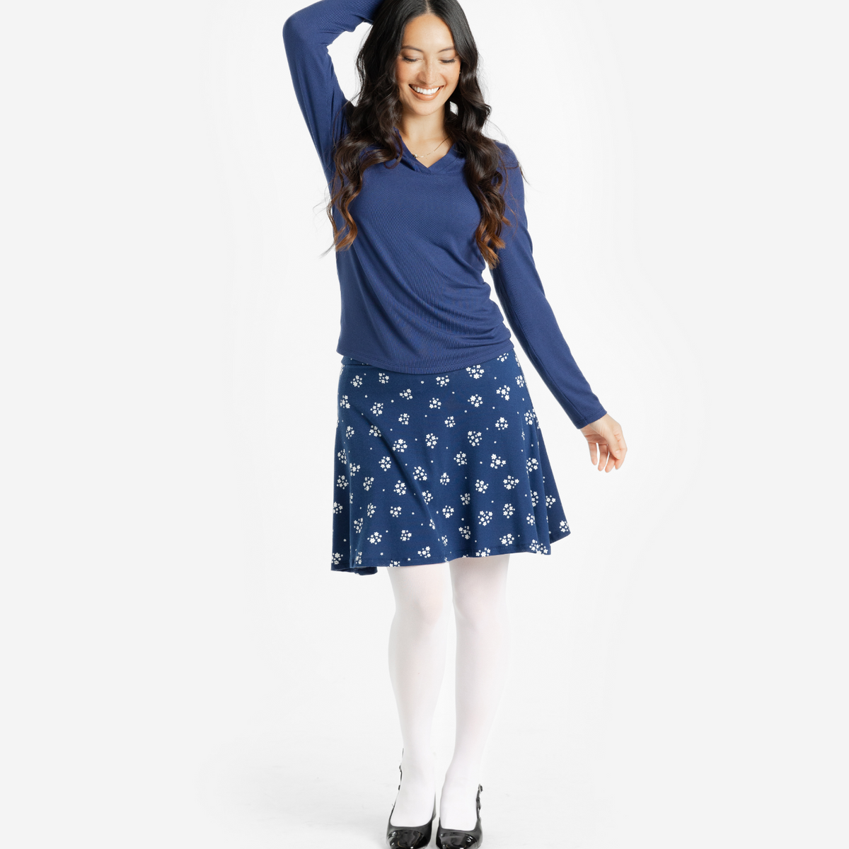 Courtney Long Sleeve Polo Top lularoe