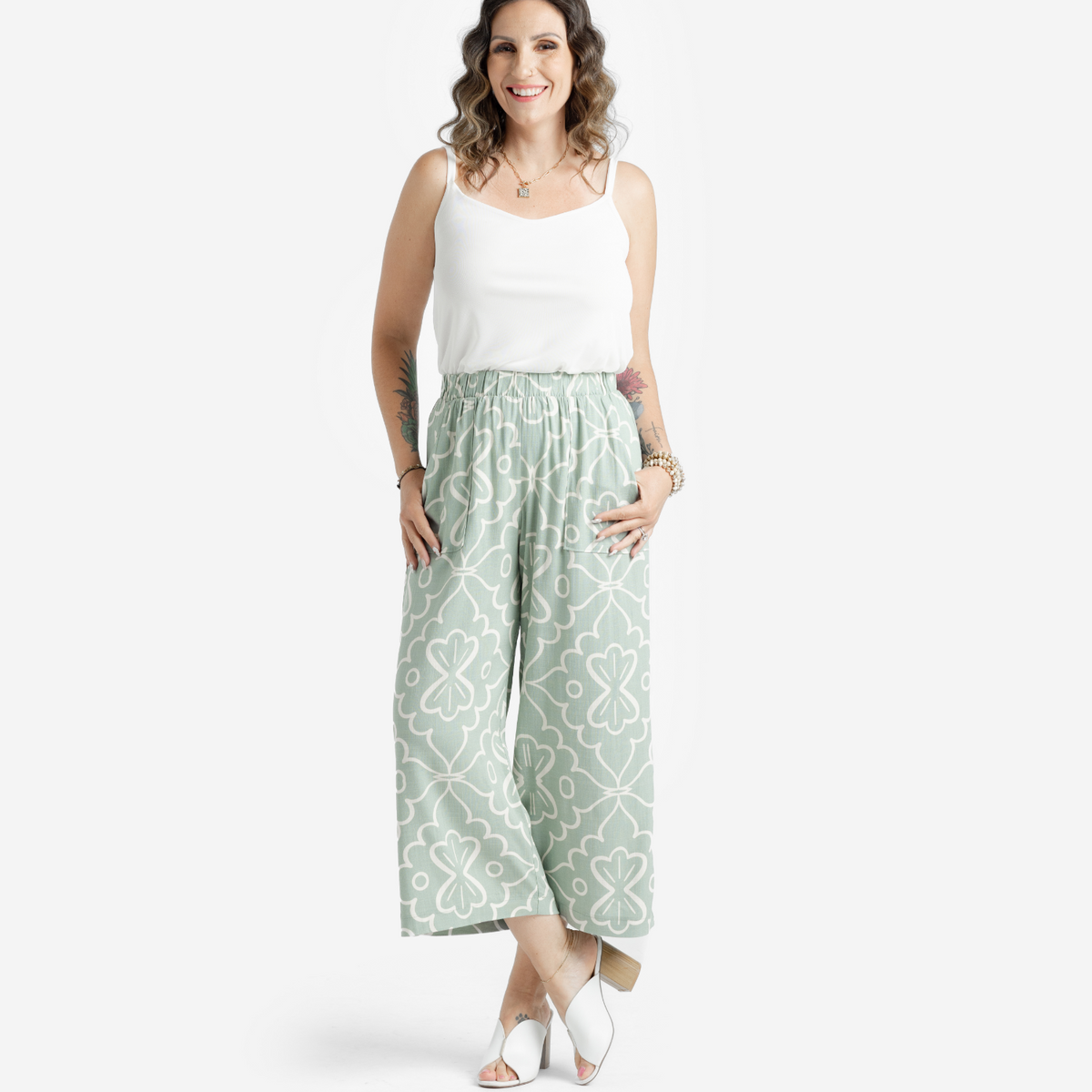 Justine Wide Leg Crop Pant lularoe