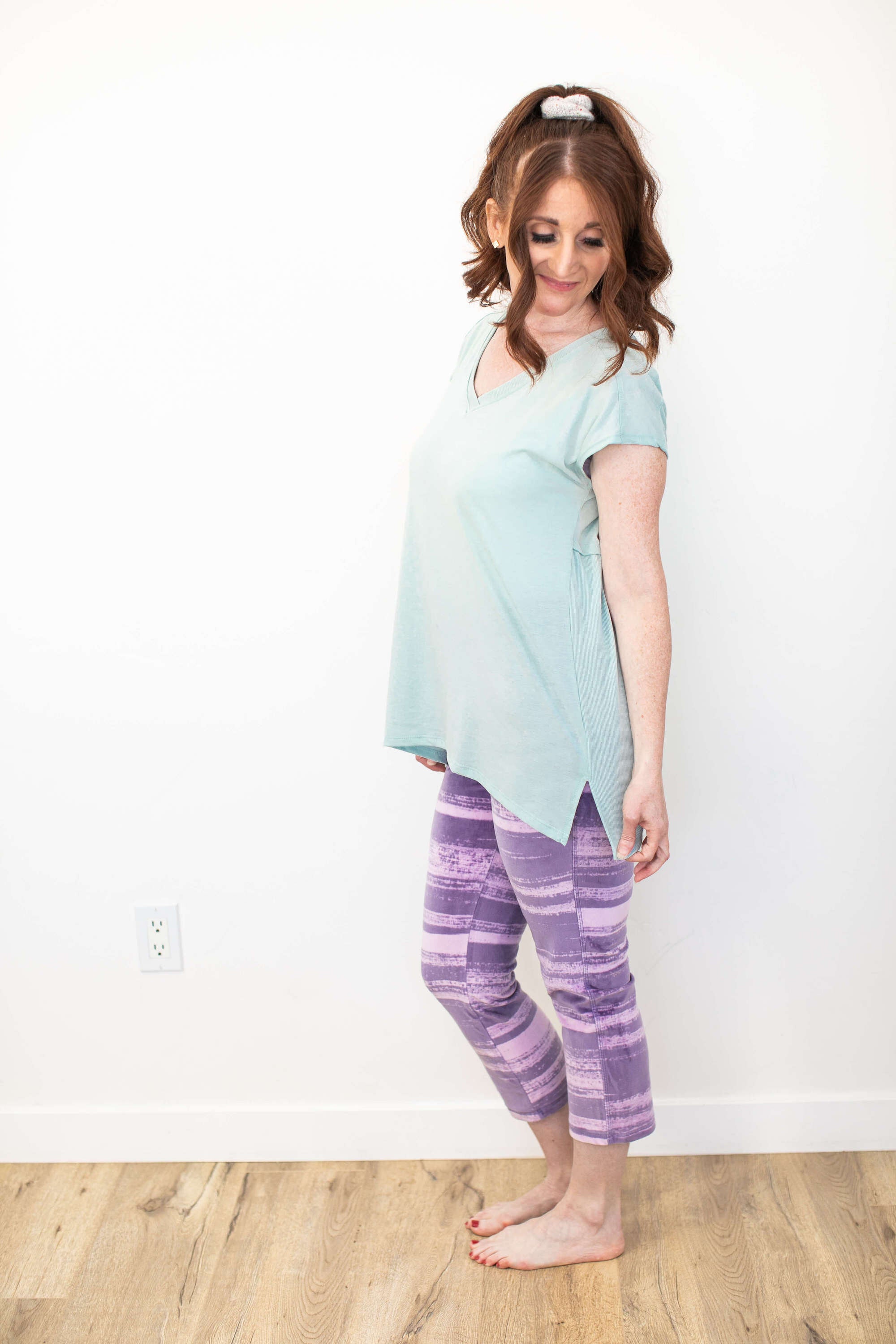 Gabby V-Neck Rib Mix T – lularoe