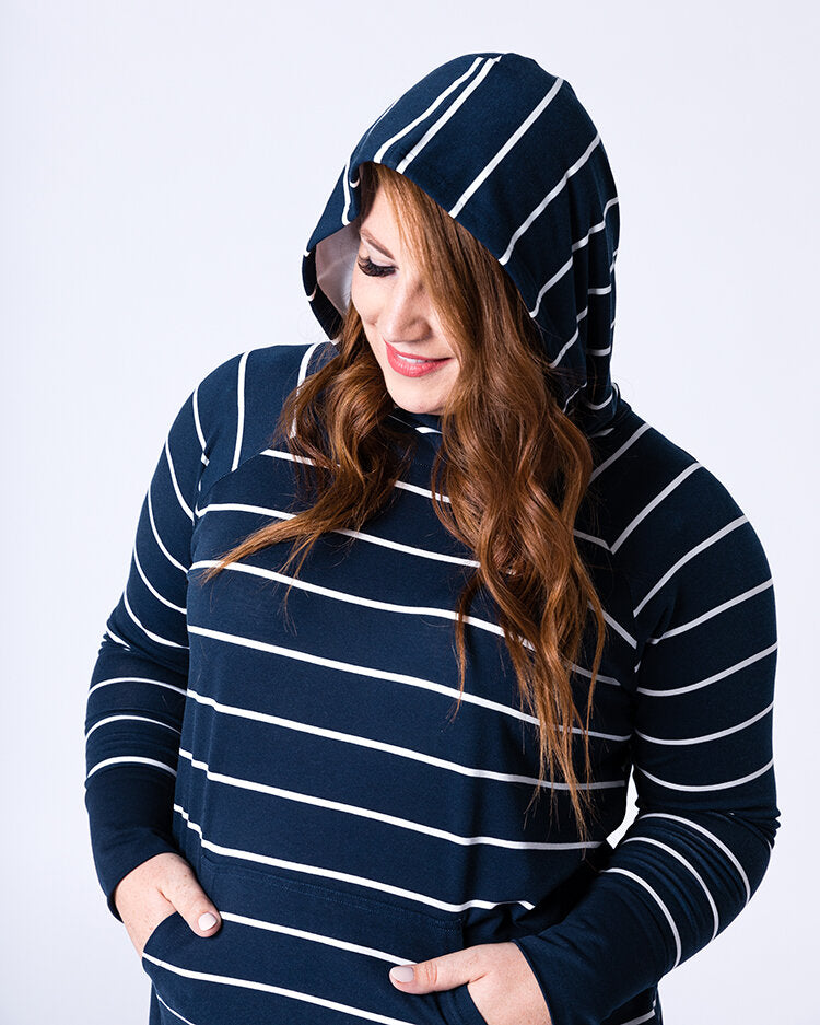 Striped Long Sleeve popular Amber Hoodie