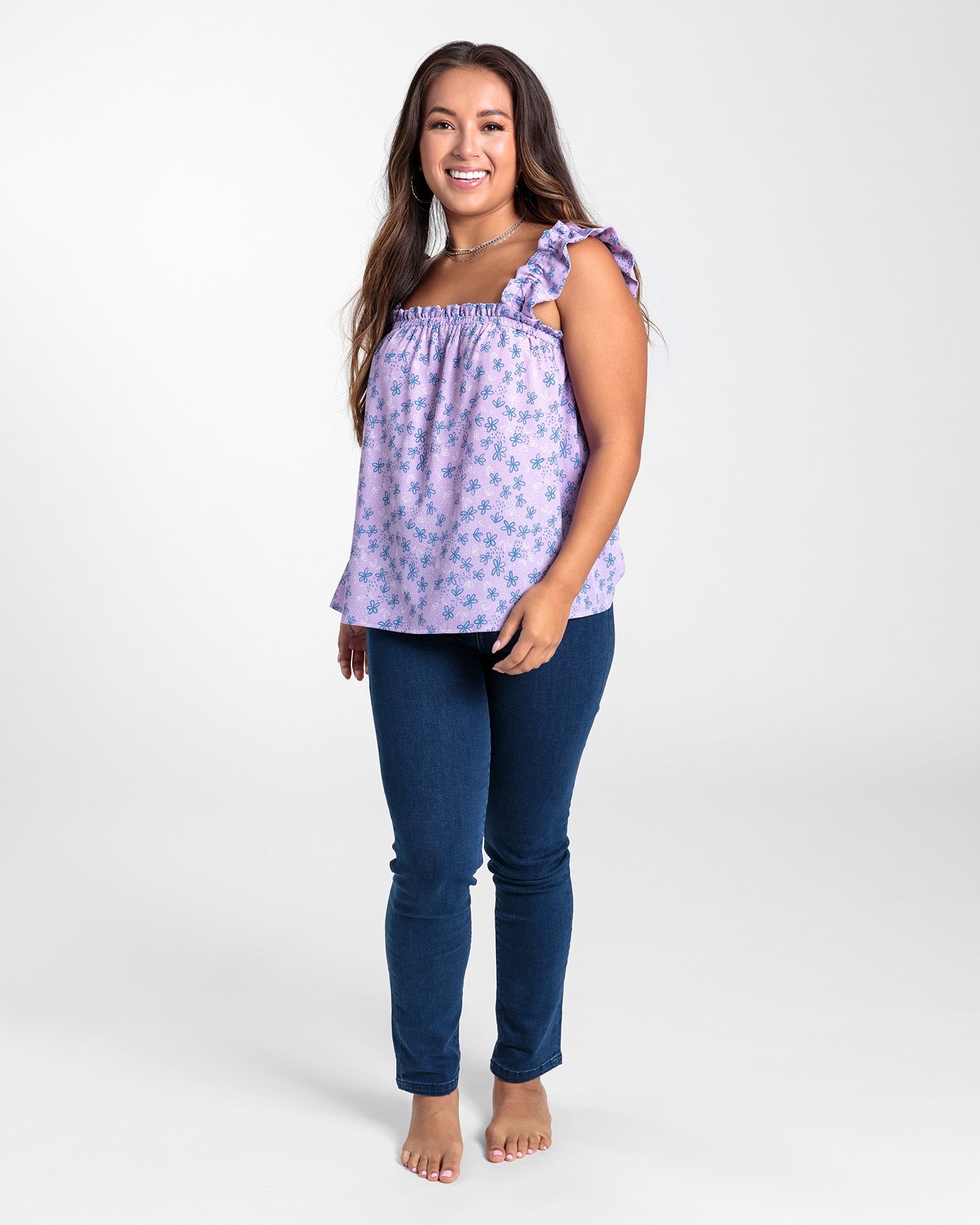 ruffle strap top