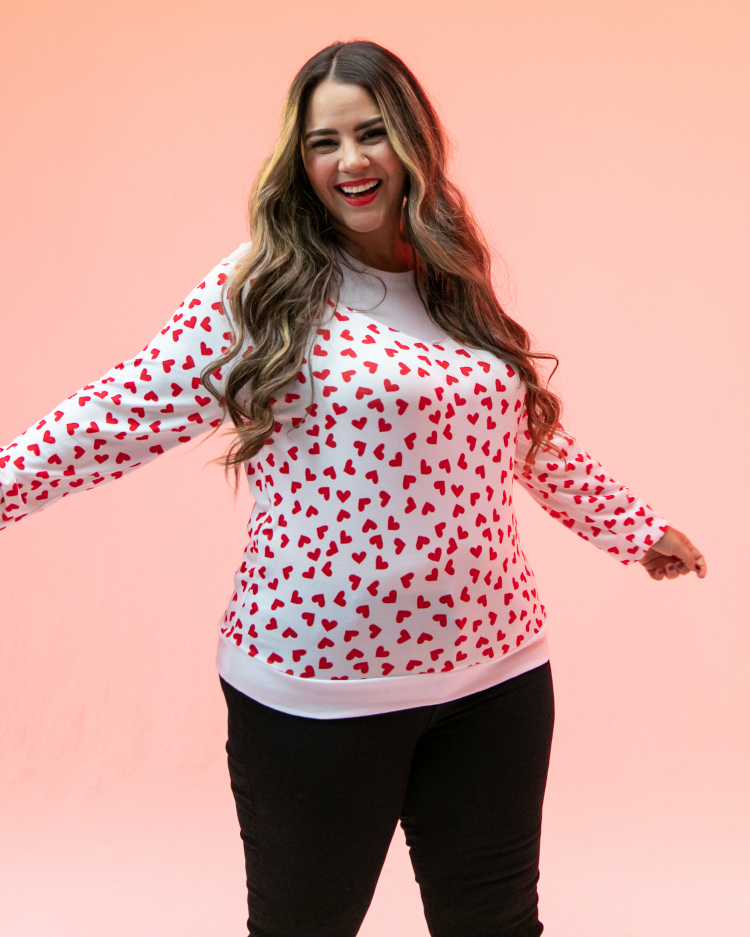 ★LECYTO★ Destroyed Mesh Stripe Long SleeveRed Lizzy Long Sleeve Mesh Sweater – lularoe