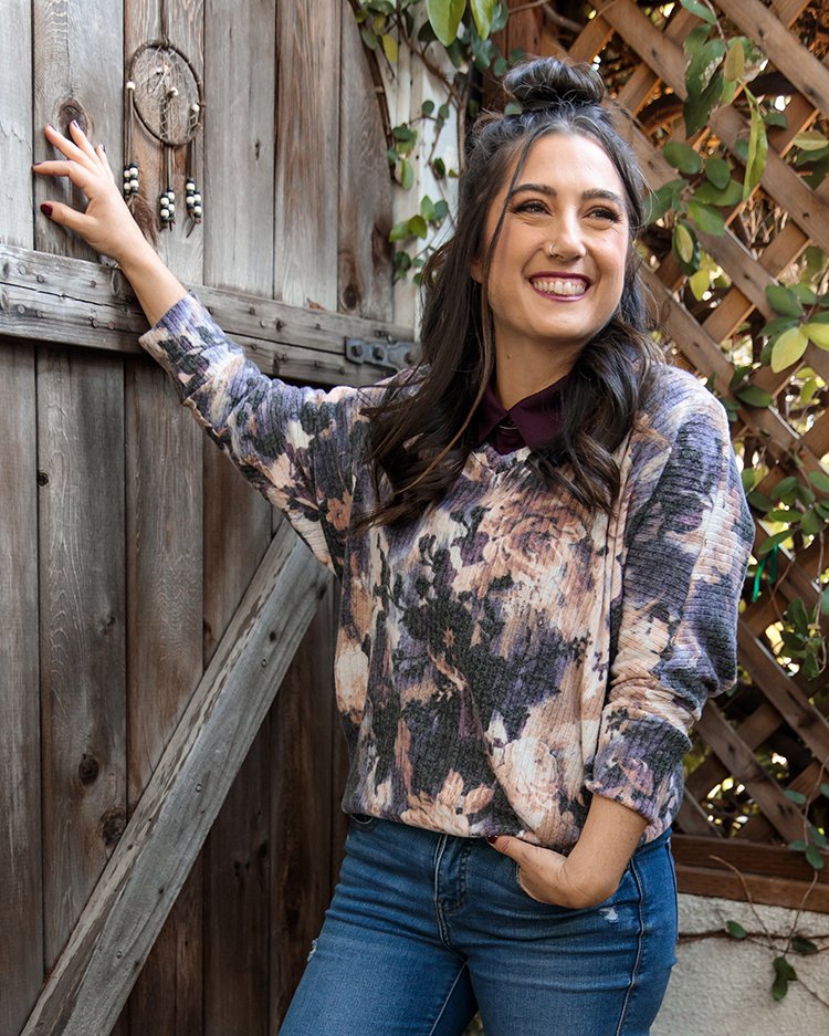 Naomi 3 4 Sleeve V Neck Tunic lularoe